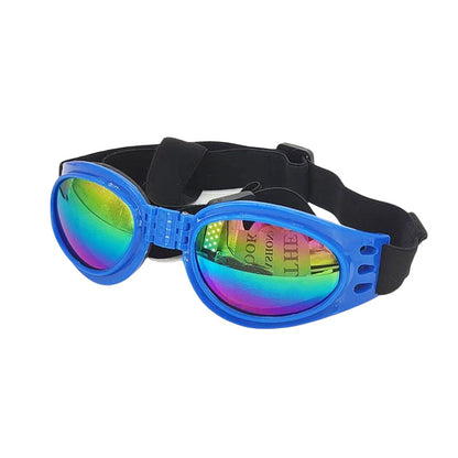 Stylish UV Protection Dog Shades - Adjustable Head Strap, Scratch-Resistant Lenses, Safe and Fashionable Eye Care for Pets