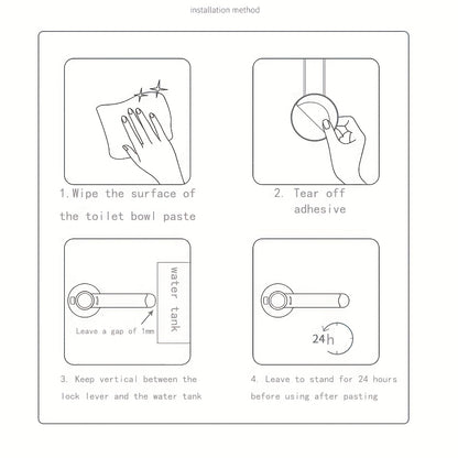 AirXing & Pet Safety Toilet Lock - White Plastic Childproof Latch with Easy-Install Design, Prevents Unauthorized Use for Youngsters & Pets, Secure Bathroom Access, Pet Safety Device, Modern Toilet Accessory, Durable Plastic