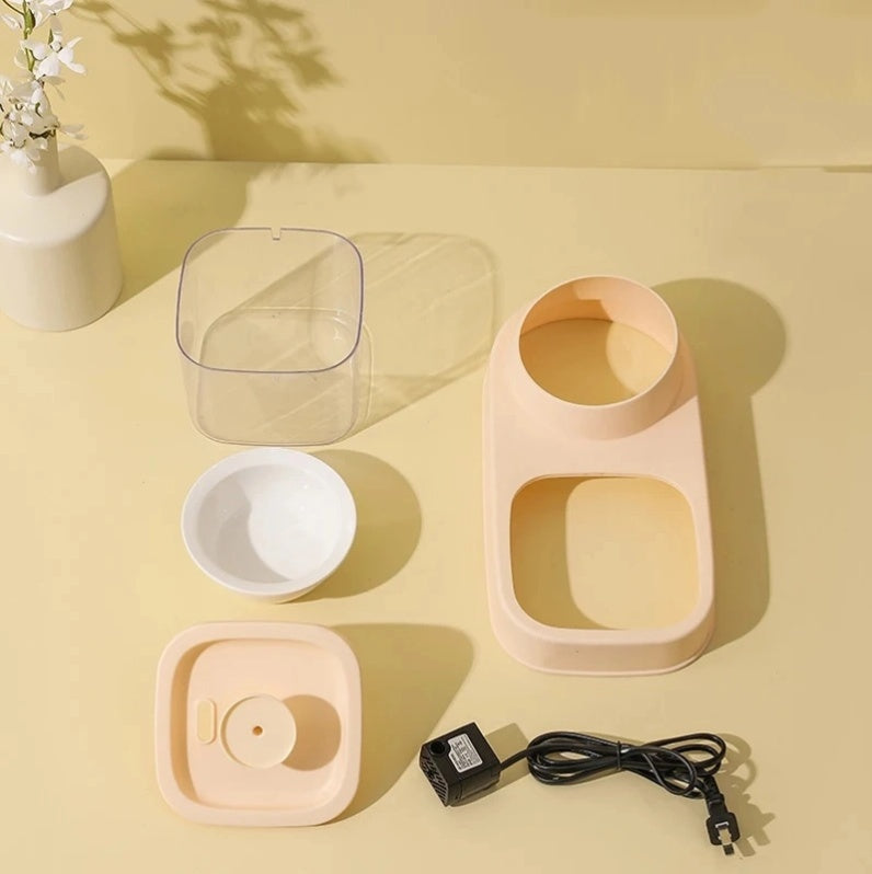 2-in-1 Water Dispenser And Feeding Bowl for Cat and Dog