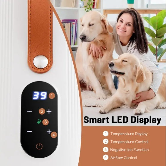 Dog Cat Hair Blower With Negative Ion Function And Adjustable Temperature