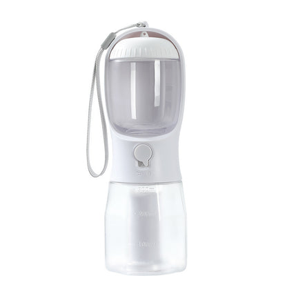3-in-1 Portable Dog Water Bottle – Food Container & Waste Bag Dispenser