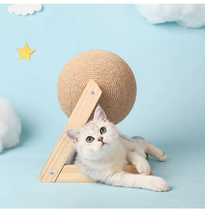 Cat Scratching Ball Toy Kitten Sisal Rope Ball