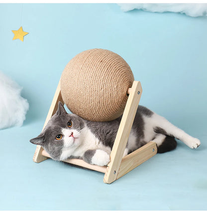 Cat Scratching Ball Toy Kitten Sisal Rope Ball