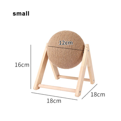 Cat Scratching Ball Toy Kitten Sisal Rope Ball