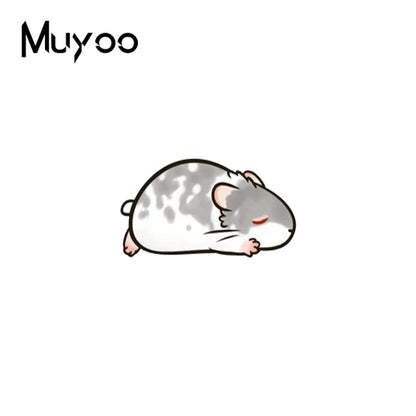 New Arrival Cute Guinea Pig Hamster Pet Mouse Animals Epoxy Acrylic Resin Lapel Pin Funny Mice Handmade Acrylic Badge Pins