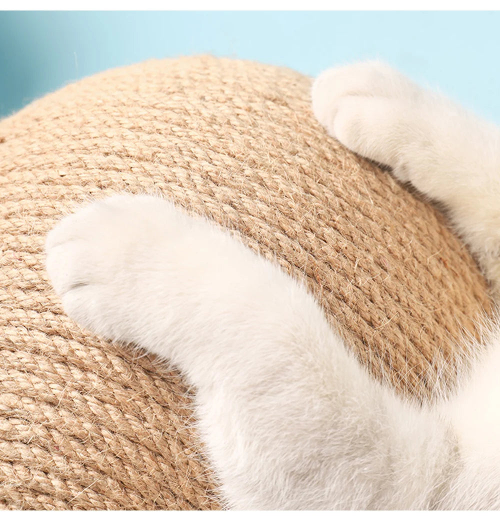 Cat Scratching Ball Toy Kitten Sisal Rope Ball