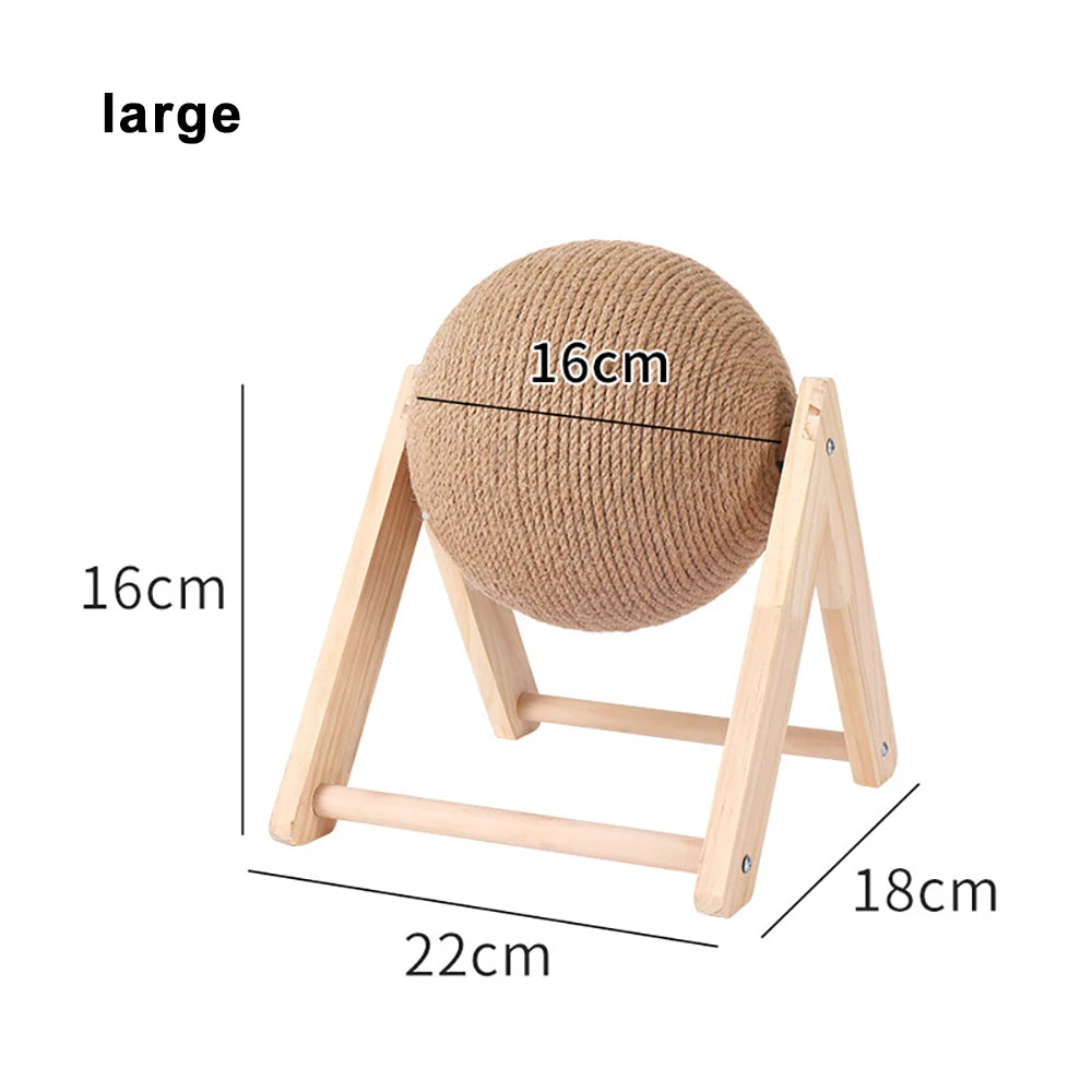 Cat Scratching Ball Toy Kitten Sisal Rope Ball