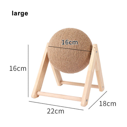 Cat Scratching Ball Toy Kitten Sisal Rope Ball