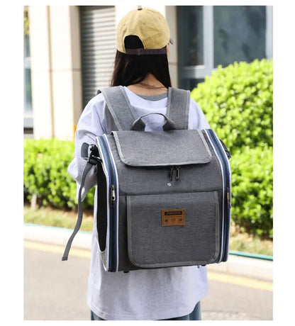 Outdoor Pet Travel Bag – Cat & Dog Carrier for Bike Rides