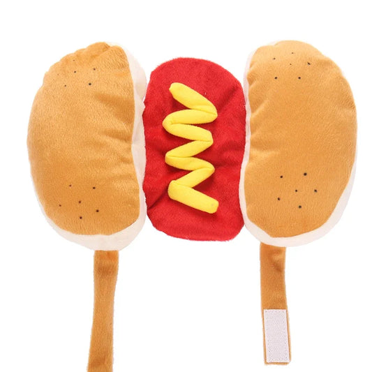 Funny Halloween Dog Costumes Hot Dog Shaped Dachshund Sausage