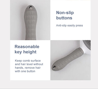 Dog & Cat Hair Remover Brush – Grooming & Bath Comb for Long Hair Pets