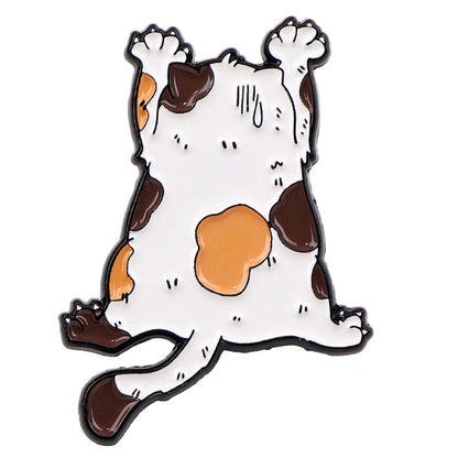 Cute Cat Enamel Pin Kawaii Animal Brooch Pines Lapel Pins Badge on Backpack Clothing Accessories Fashion Jewelry Christmas Gifts