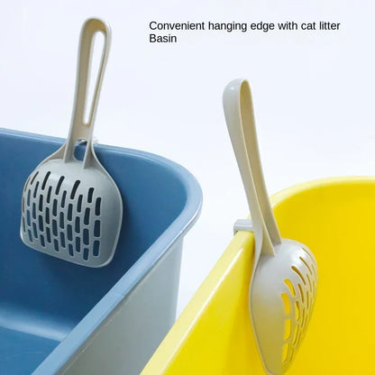 Plastic Cat Litter Scoop with Holder | Easy Clean Tool