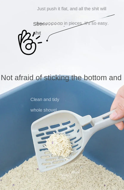 Plastic Cat Litter Scoop with Holder | Easy Clean Tool