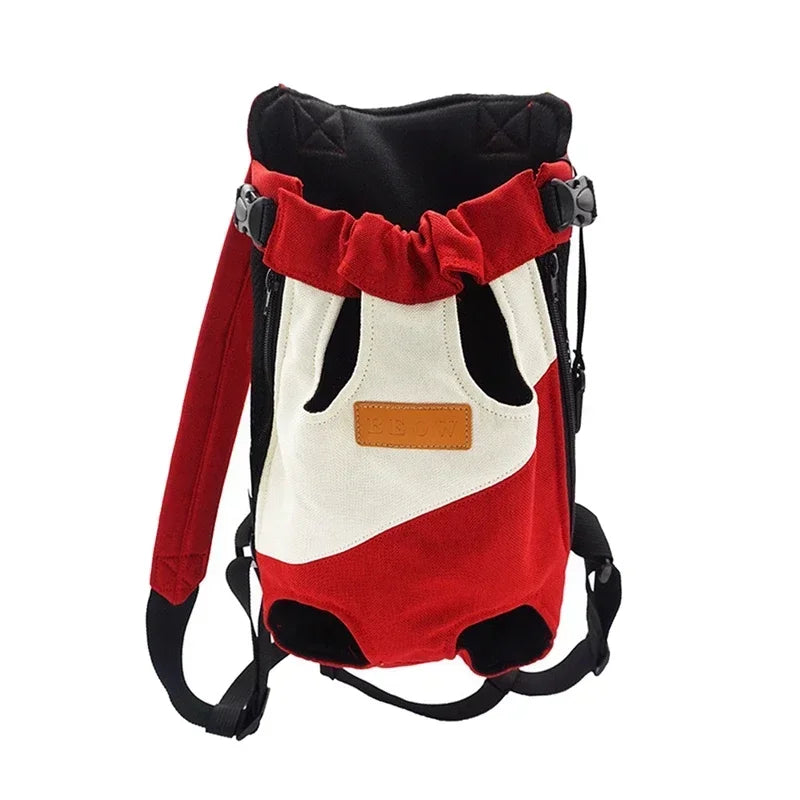 Portable Cat Carrying Bag – Stylish Canvas Backpack for Kittens & Cats