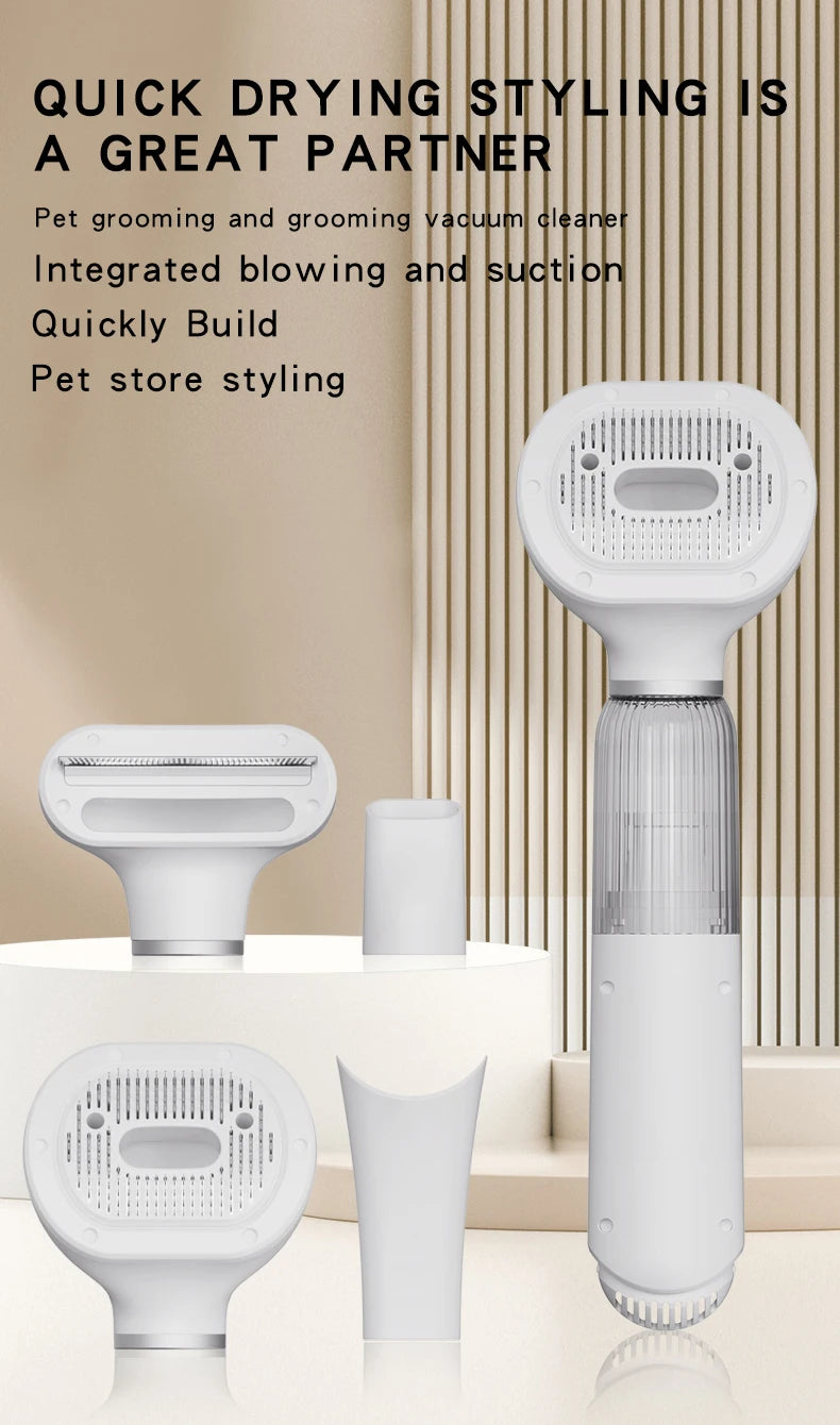 Pet Hair Dryer Blowing Comb – Strong Wind Grooming Brush with Cool Air for Dogs & Cats