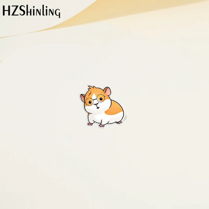 Cartoon Animal Guinea pig Acrylic Lapel Pin