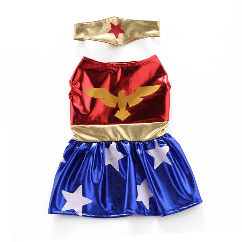 Pet Dog Dress Halloween Super Claw Skirt