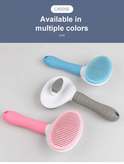Dog & Cat Hair Remover Brush – Grooming & Bath Comb for Long Hair Pets