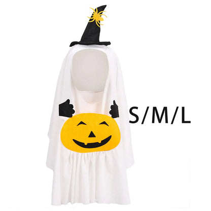 Halloween Ghost Pumpkin Dog Costume