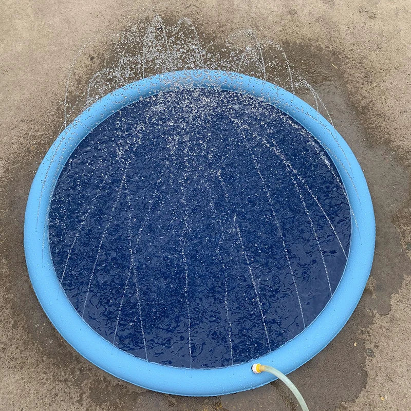 Summer Dog Toy Splash Sprinkler Pet Swimming Pool Interactive Play Water Mat Toys