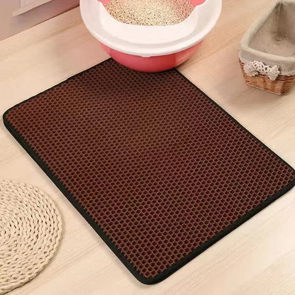 Cat Litter Mat With Double Layer Waterproof