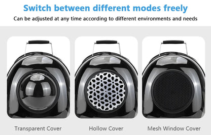 Breathable Space Backpack | Portable Pet Carrier for Cats & Puppies