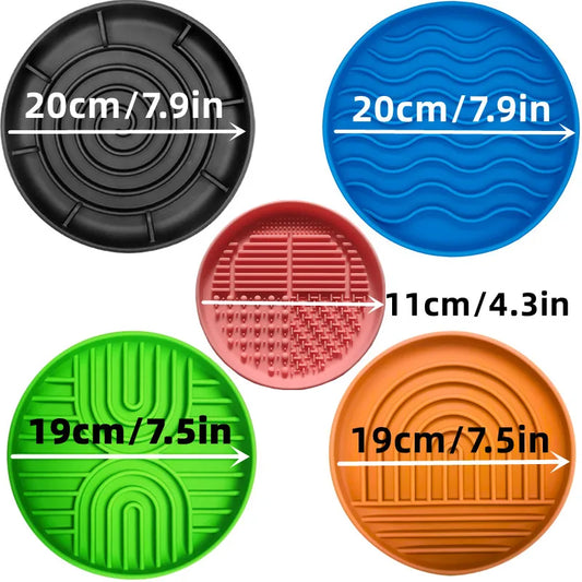 Slow Feeder Silicone Bowl for Puppies & Kittens – Anti-Slip