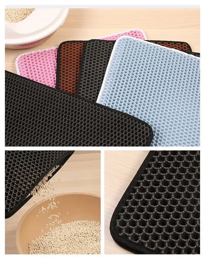 Cat Litter Mat With Double Layer Waterproof
