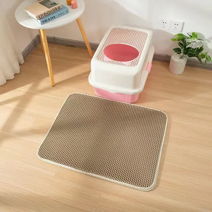 Cat Litter Mat With Double Layer Waterproof