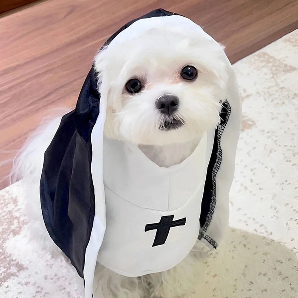 Hallow Nun Costume for Small Cats & Dogs