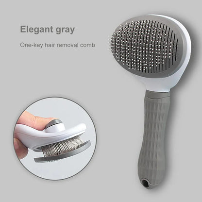 Dog & Cat Hair Remover Brush – Grooming & Bath Comb for Long Hair Pets