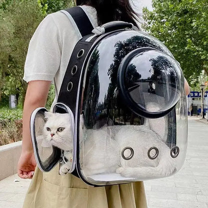 Breathable Space Backpack | Portable Pet Carrier for Cats & Puppies
