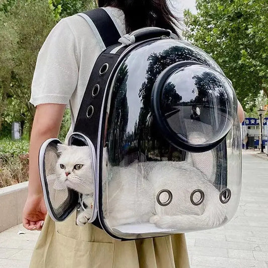 Breathable Space Backpack | Portable Pet Carrier for Cats & Puppies