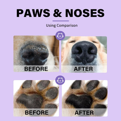 Natural Paw Balm for Dogs & Cats – Moisturizing Nose & Paw Protector