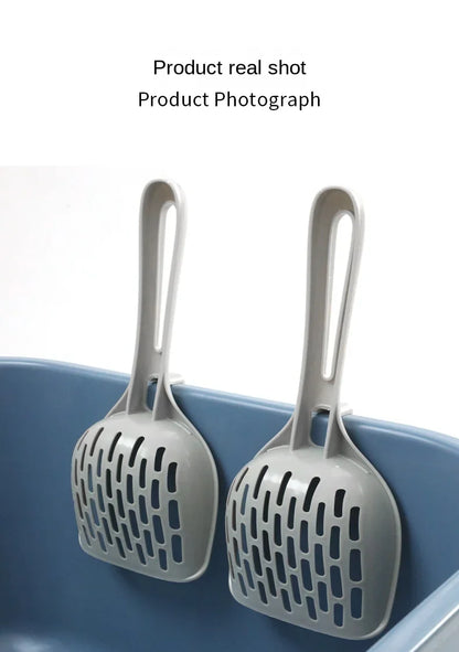 Plastic Cat Litter Scoop with Holder | Easy Clean Tool