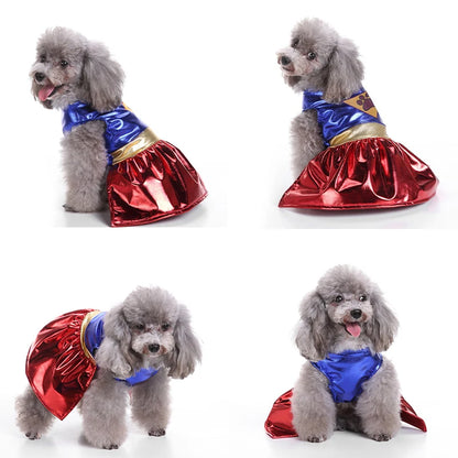 Pet Dog Dress Halloween Super Claw Skirt