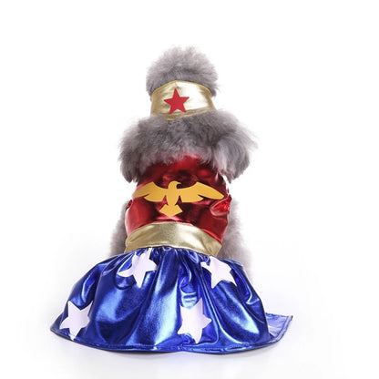 Pet Dog Dress Halloween Super Claw Skirt