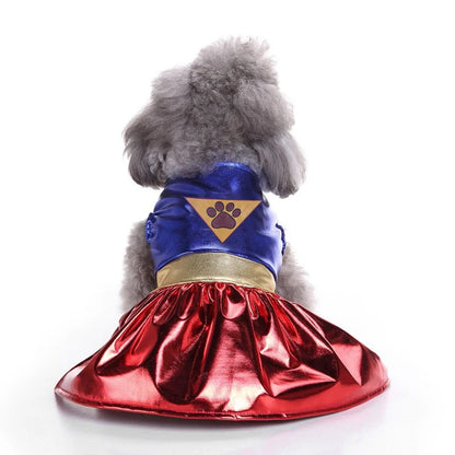 Pet Dog Dress Halloween Super Claw Skirt