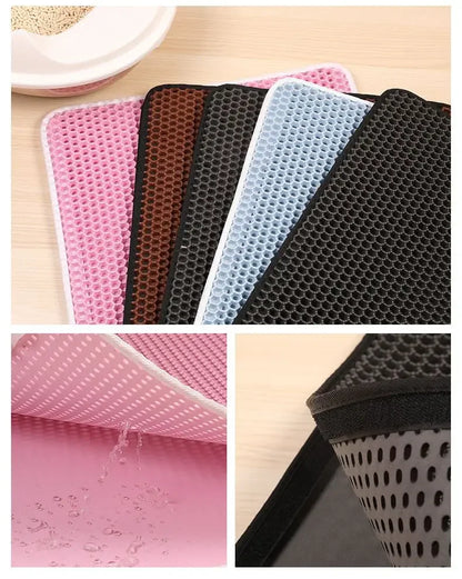 Cat Litter Mat With Double Layer Waterproof
