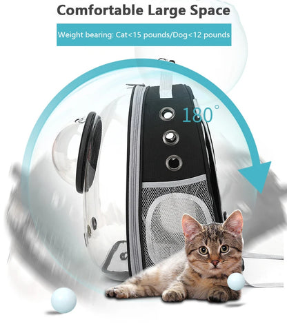Breathable Space Backpack | Portable Pet Carrier for Cats & Puppies