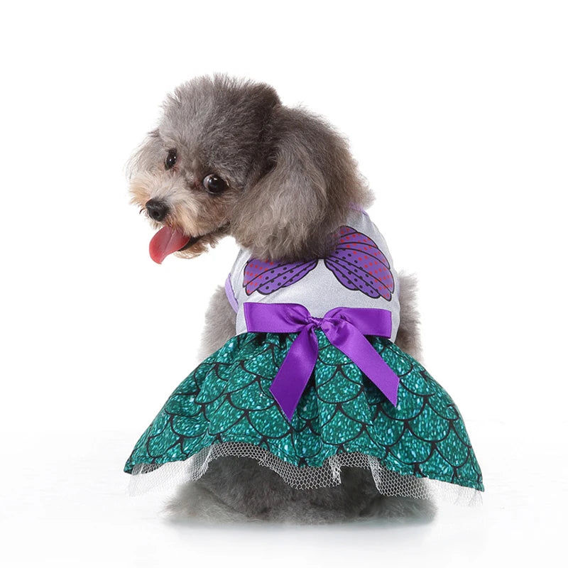 Pet Dog Dress Halloween Super Claw Skirt