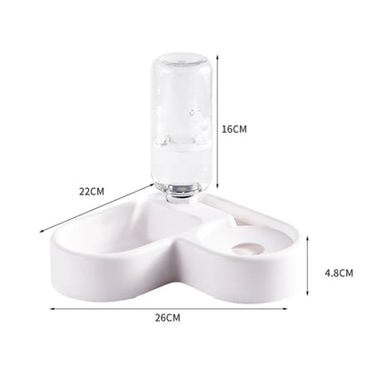 Automatic Drinking Love Pet Bowl Multi-functional Drinking And Feeding