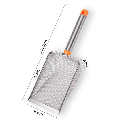Stainless Steel Cat Litter Scoop with  Long Handle