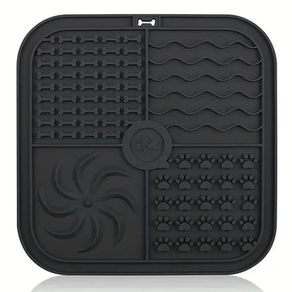Silicone Slow Feeder Mat for Dogs – Lick Pad & Bathing Distraction Plate