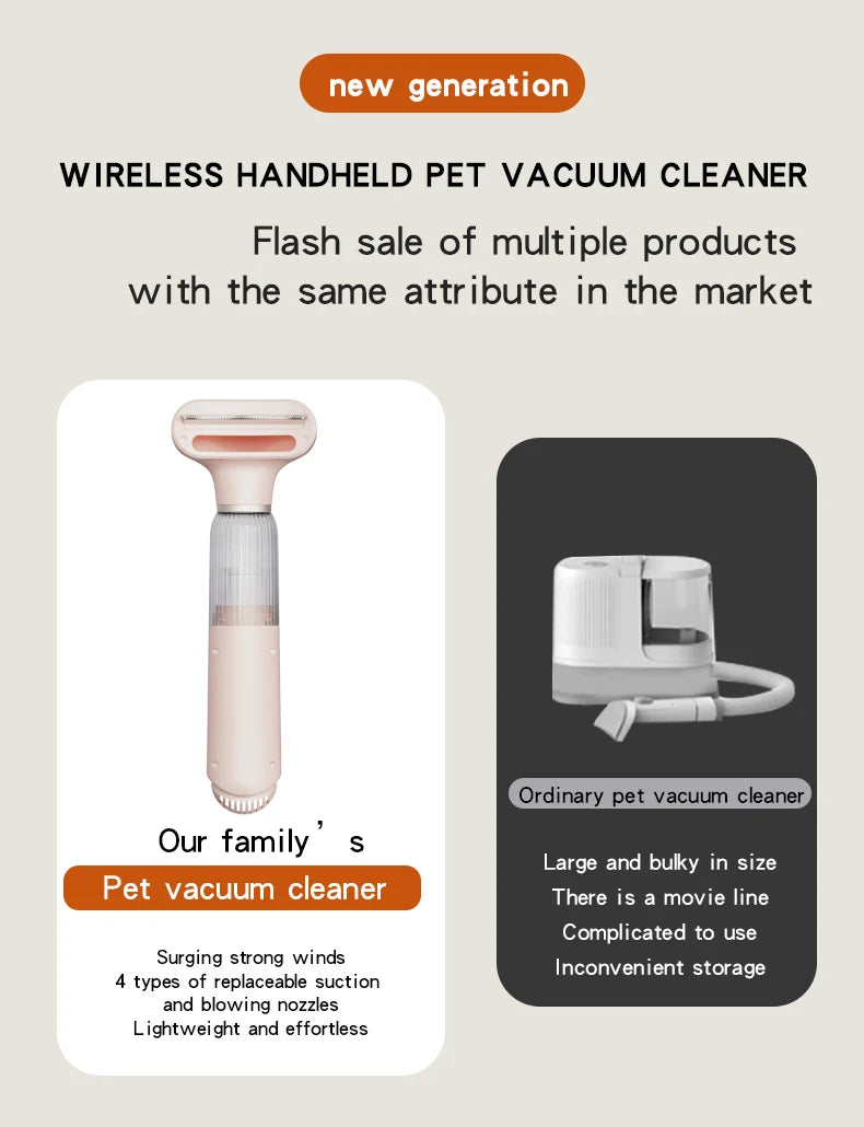 Pet Hair Dryer Blowing Comb – Strong Wind Grooming Brush with Cool Air for Dogs & Cats