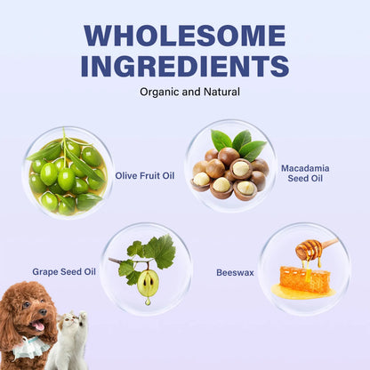 Natural Paw Balm for Dogs & Cats – Moisturizing Nose & Paw Protector