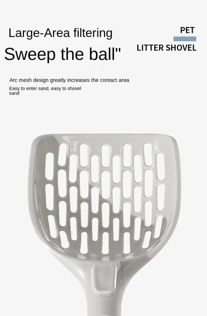 Plastic Cat Litter Scoop with Holder | Easy Clean Tool