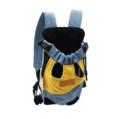Portable Cat Carrying Bag – Stylish Canvas Backpack for Kittens & Cats