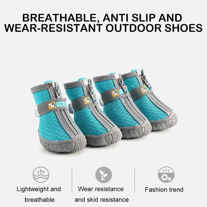 Dog Shoes Non-Slip Soles Thick Plush Protection Paw Pet Shoes